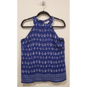 ARTISAN NY Blue Sleeveless Halter Blouse